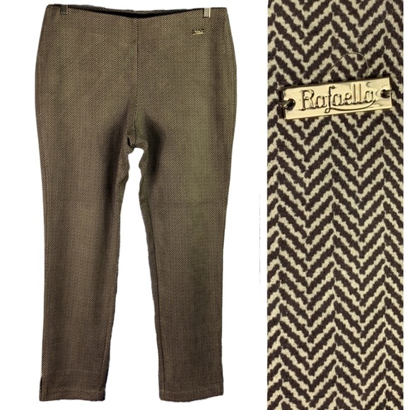 Rafaella Pants - Rafaella Comfort Herringbone Ankle Dress Pants Trouser